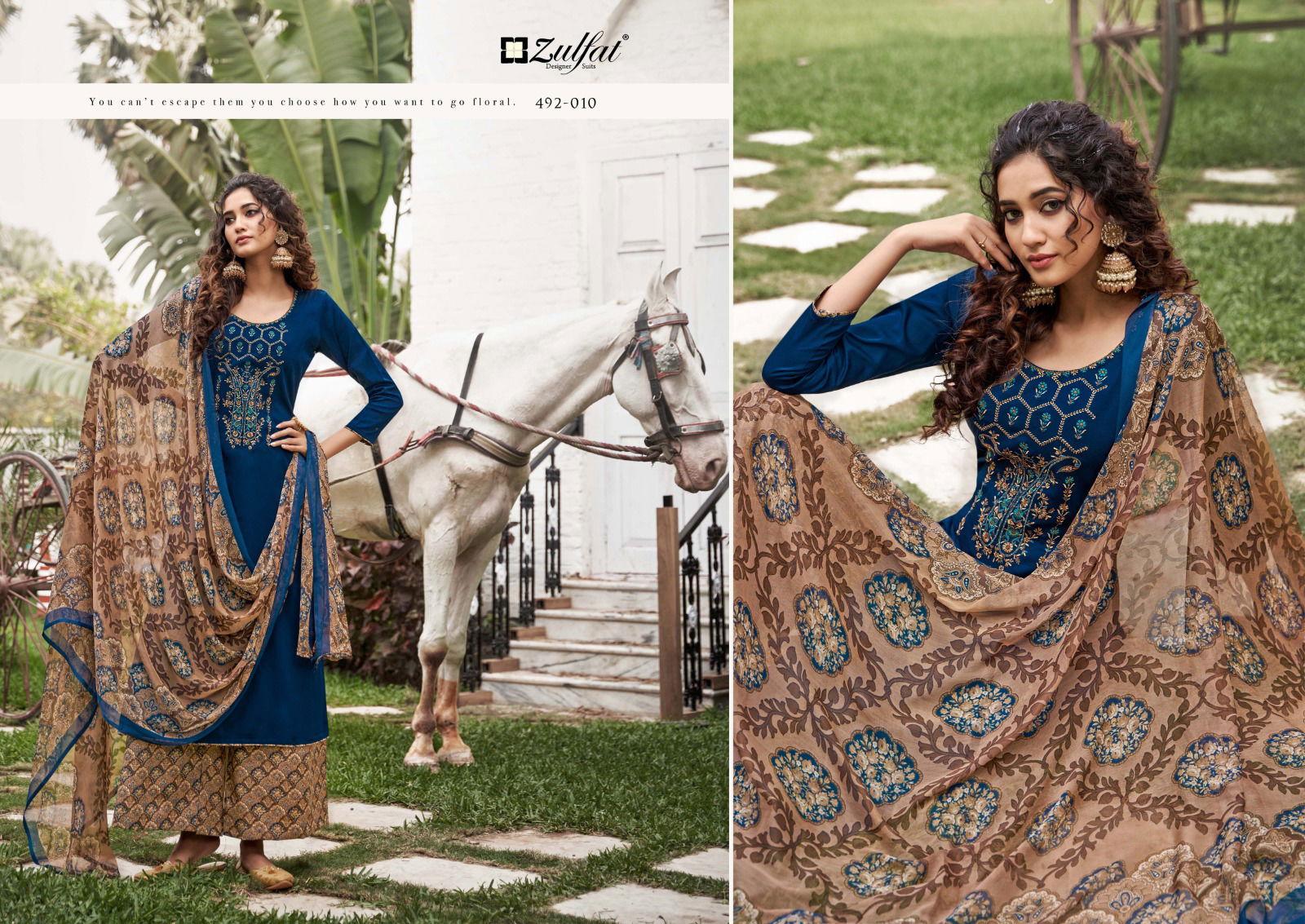 Zulfat Mandakini 492 Cotton Salwar Suits Catalog